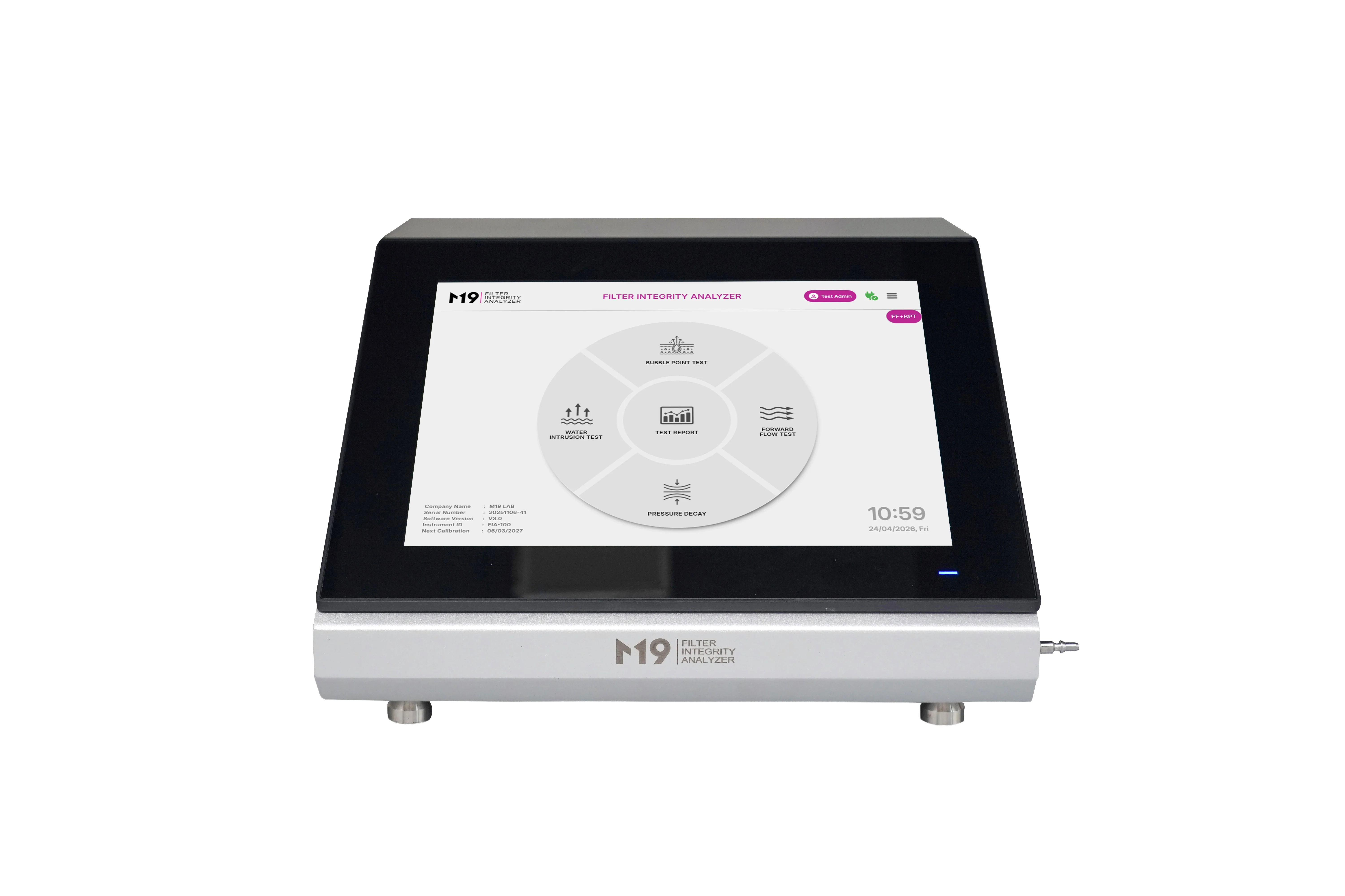 M19 FIA filter integrity analyzer